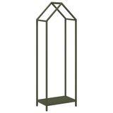 VidaXL Brandhoutrek 40x25x120 cm koudgewalst staal olijfgroen