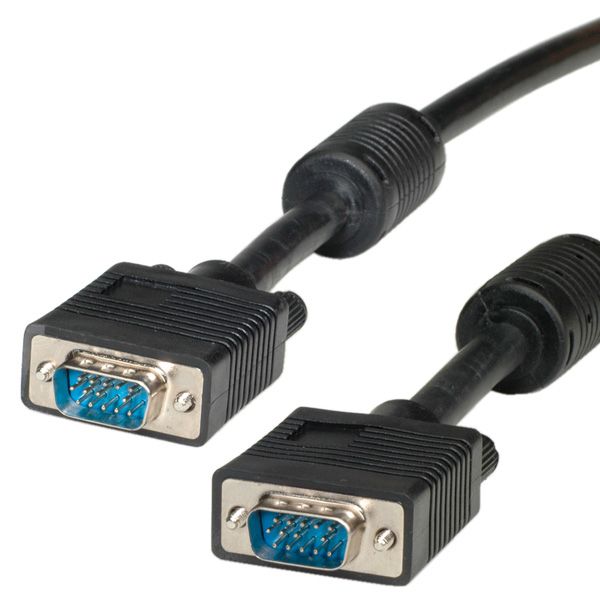 ROLINE HQ VGA kabel HD15 M/M met ferrietkern 10,0m