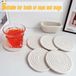 Ibenzoa® Sous-verres faits main style bohème avec panier de rangement