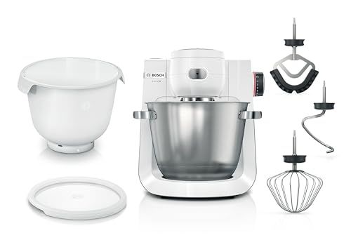 Bosch Serie 6 Keukenmachine 1600 W Wit, RVS MUMS6EW18