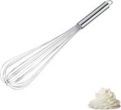 Westmark Whisk Pro – Flexibele roestvrijstalen garde – Praktische garde voor eieren, deeg, enz. – Kloppen, roeren en mixen – Zilver, 48 cm