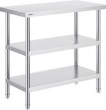 VEVOR Roestvrijstalen voedselbereidingstafel keukenwerktafel 457x914mm