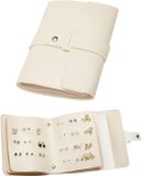 HORCONDORM S.R.L. Boîte de rangement pour boucles d'oreilles - Petit livret - Sacs de rangement pratiques - Boîte à bijoux - Organisateur de bijoux - Sac de transport - Multicolore - Plastique