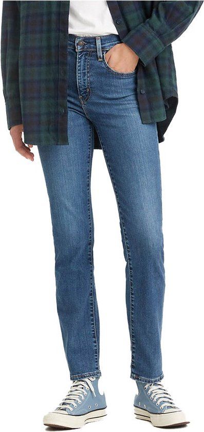 Levi's 724 High Rise Straight Jeans - Z7186 Medium Indigo Worn In - W30/L30