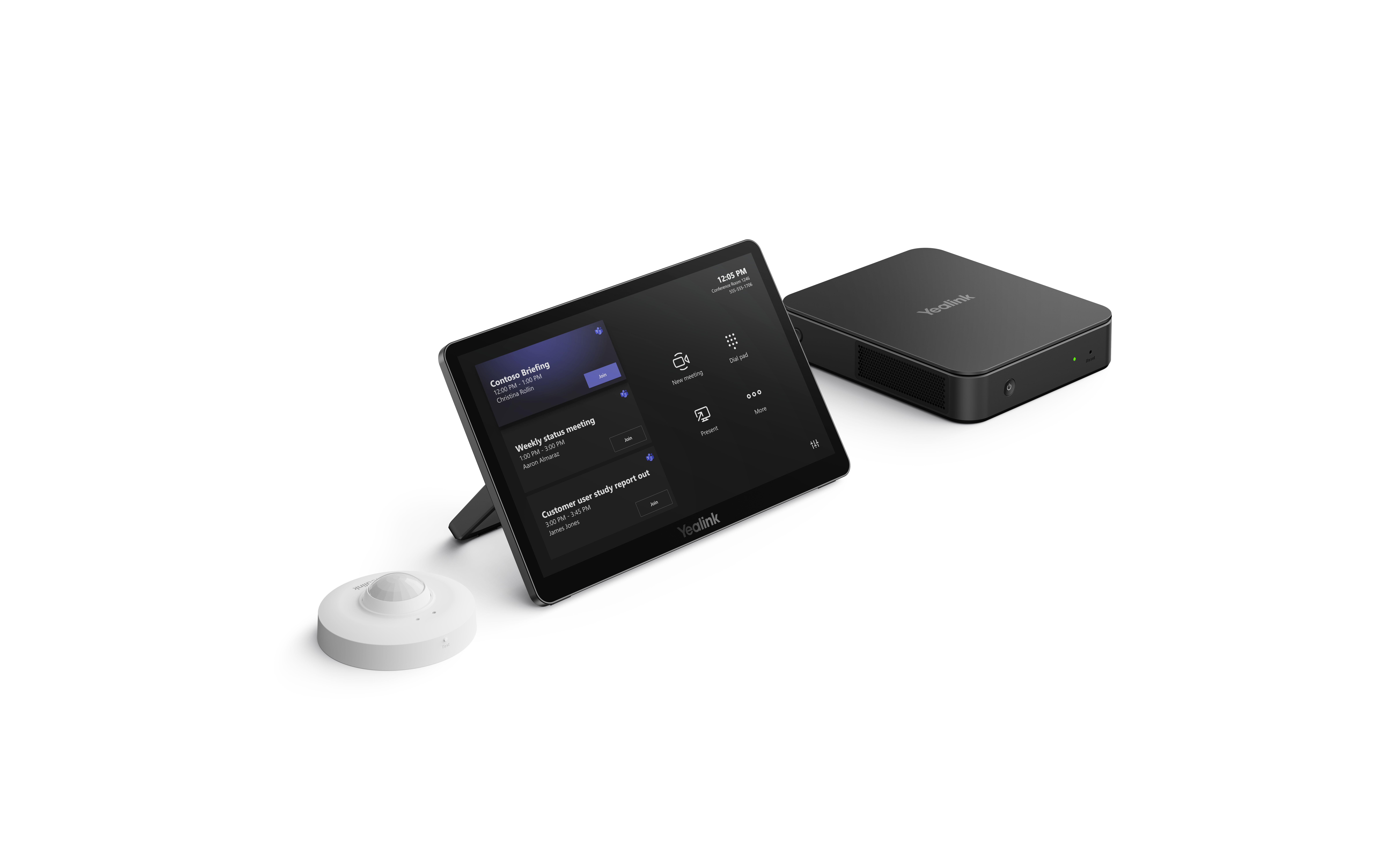 Yealink MCoreKit-C5 Mini PC Intel Core i5 11th Gen 8GB DDR4 128GB SSD Zwart, Grijs