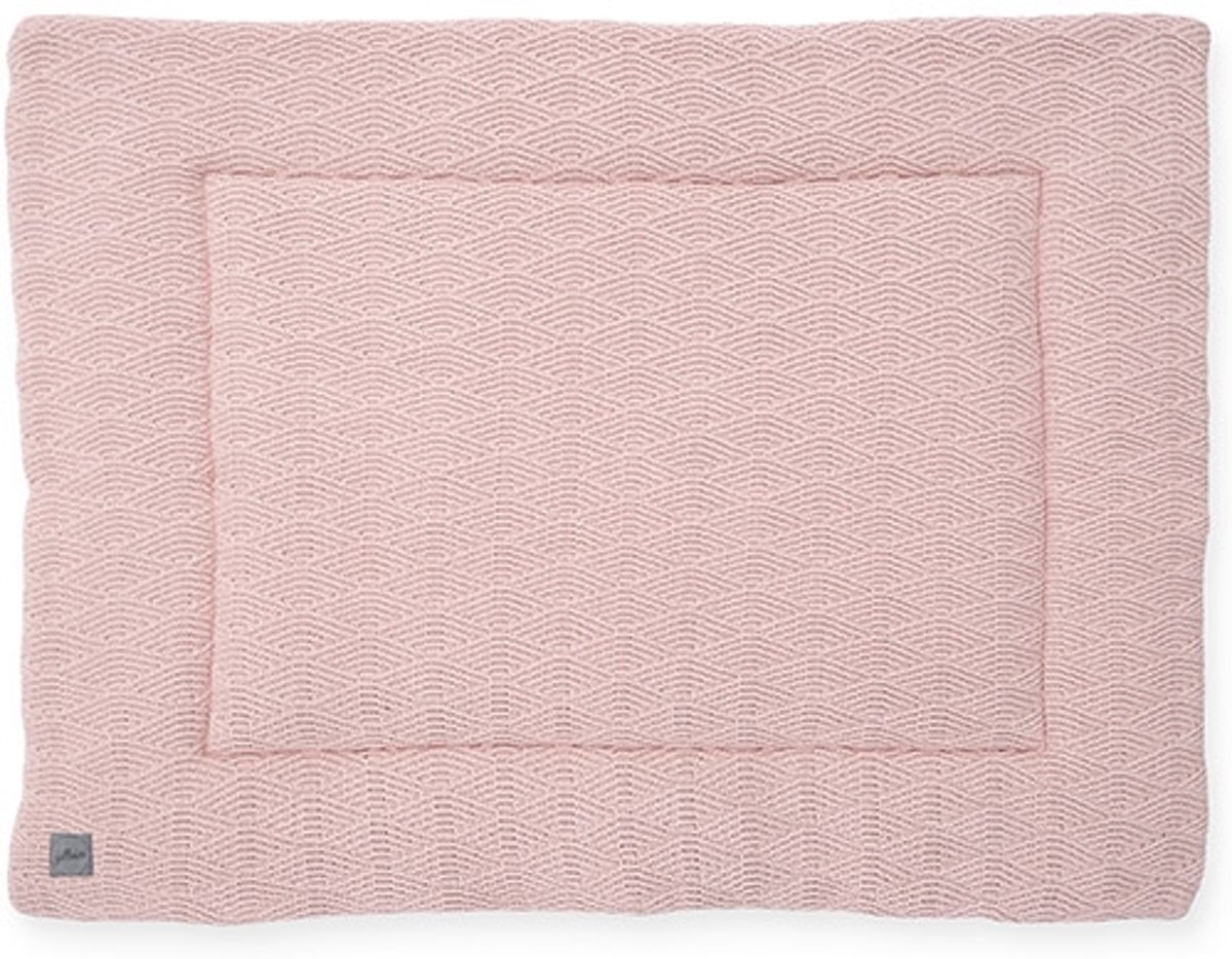 Jollein Boxkleed River knit pale pink 80x100 cm - Roze/lichtroze roze
