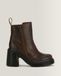 Dr. Martens Kinsley Tumble Leren Laarzen Met Hak in Bruin, Taille : 43