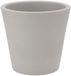 DK Design Bloempot/plantenpot - Vinci - lichtgrijs mat - voor kamerplant - D16 x H18 cm