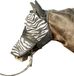 HKM Vliegenmasker -Zebra- met neusnetje wit/zwart Shetland pony