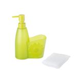 Avilia Elegante dispenser voor vloeibare zeep met bloemendesign van hoogwaardig kunststof en 500 ml inhoud, chique accessoire voor thuis