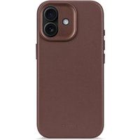 Decoded Leather Backcover MagSafe voor de Apple iPhone 17 - Chocolate Brown