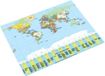 Läufer Bureauonderlegger wereldkaart politiek, 400 x 530 mm