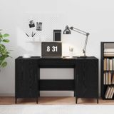 Maison Exclusive - Bureau Chêne Noir 140 X 50 X 75 Cm Bois d'Ingénierie