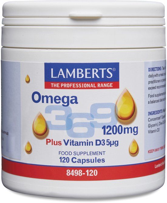 Lamberts Visolie Omega 3 6 9 120 Capsules