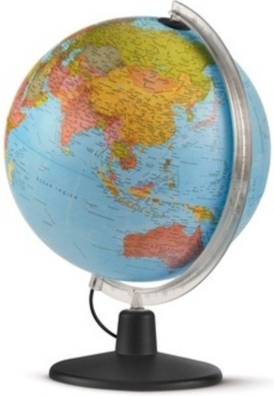 Atmosphere Globe Solid Line B - Wereldbol met verlichting - 30cm - Nederlandstalig