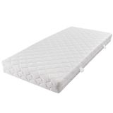 VidaXL Super kingsize matras Wit Polyester 1800x2000 mm