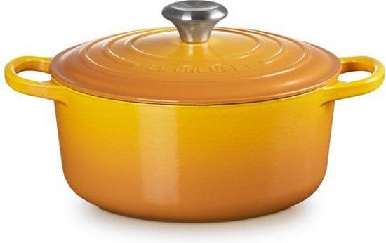Le Creuset Signature Braadpan - 24 cm - Nectar - 4.2L - Geel