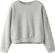 Sweatshirt Cropped Enfants Gris Chiné Clair