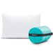 Coop Home Goods Premium versnipperd traagschuim kampeer- en reiskussen met bamboe afgeleide viscose rayon cover samendrukbaar