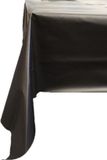 Duni Tafelkleed/tafellaken - 2x - herbruikbaar - zwart - 138 x 220 cm - Dunisilk+