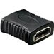Allteq HDMI Adapter - HDMI Type A (Standard) Vrouwelijk naar HDMI Type A (Standard) Vrouwelijk - Zwart