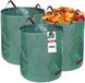 Unyqoos® Set van drie herbruikbare tuinafvalzakken met grote capaciteit en vier handgrepen