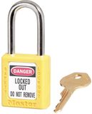 Master Lock ml410ylw verschillende hangsloten, geel, 1-1/2" (3,8 cm) x 1-3/4" (4,4 cm), veelkleurig
