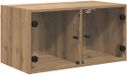 vidaXL Wandkast 68 x 37 x 35 cm Bewerkt hout Artisan Eiken
