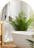 Homcom Badkamerspiegel 50x3x70cm Glas Goud