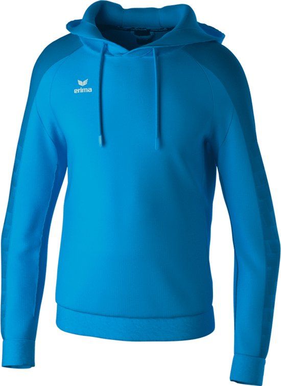 Erima Evo Star Sweatshirt Met Capuchon Kinderen - Lichtblauw - Maat 128