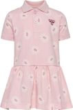 Hummel Kinderpolojurk Hmlmini Reg Flower Dress S/S Pale Lilac Gebloemd Katoen Korte Mouw Regular Fit