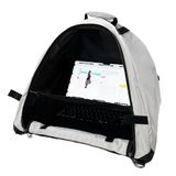 Laptoptent, zonnescherm en waterbestendige tas met verblindingsschild, schouderriem, draagbare hoes om buiten te werken, opvouwbaar, privacyafdekking, capuchon, warmte- en lichtreflecterend