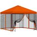 Vidaxl Abri de jardin avec parois 3 x 3 m orange Polyester et acier