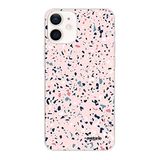 Beschermhoesje Evetane Beschermhoesje voor iPhone 12 Mini, terrazzo, roze