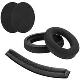 Solidchoice - Coussinets d'oreille en velours de remplacement avec serre-tête en similicuir pour casque