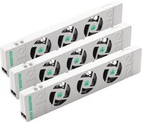 Heatbooster Radiator Ventilator Triple-set - Universal - For Standard, Narrow and Single Radiators and Convectors - Magnetic - Silent - Ultra-Economical