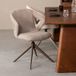 LABEL51 Eetkamerstoel Zurich - Mushroom - Boucle - Brons Metalen Frame