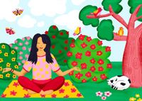 Enjoy Puzzle legpuzzel Yoga in het Park - 1000 stukjes