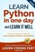 Learn Createspace Independent Publishing Platform Learn Python in One Day and Learn It Well (2nd Edition) Paperback