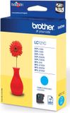 Brother inktcartridge, 300 pagina's, OEM LC-121C, cyaan 5 stuks
