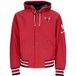 Chibul Veste NBA City Edition Full Snap pour hommes Crimson/noir/blanc/noir