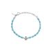 Breil Soundwave heren armband TJ3591 staal met turquoise steen