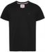 Tommy Jeans V-hals T-shirt van biologisch katoen - Zwart - Maat M