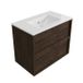 Saniclass Badkamermeubelset - 80x45x62cm - Mat Eiken Charcoal