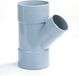 DYKA Verloop T-stuk 3x lijmmof 45° PVC keurmerk BRL52100 110 x 40mm