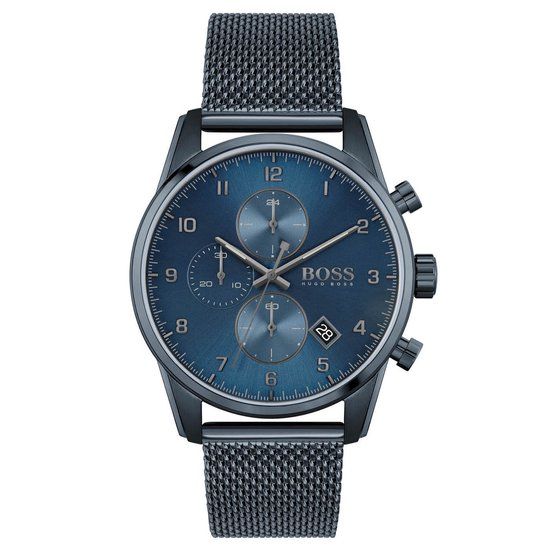 BOSS HB1513836 SKYMASTER Heren Horloge - Blauw - 44mm