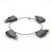 PureLink IQ-AR300 Anneau adaptateur petit - 4x USB-C vers VGA/HDMI/Mini DisplayPort/DisplayPort - Noir/Or
