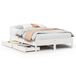 Maison Exclusive - Cadre de lit sans matelas blanc 140x200 cm bois de pin massif