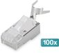 Digitus Modularstecker für Rundkabel, CAT 6A, geschirmt - 100 Stk.