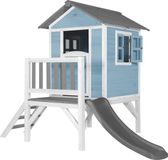 AXI Beach Lodge XL Speelhuis in Caribisch Blauw - Met Glijbaan - FSC Hout